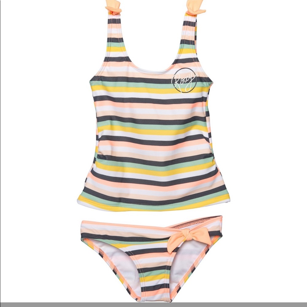 Roxy Souffle Candy Stripe Bikini Set